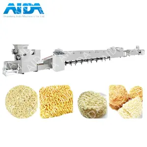 Automatic Instant Fried Noodles Making Machine / Korean Noodles Ramen Instant Maker / Noddles Instant Noodle Chinese Making Line