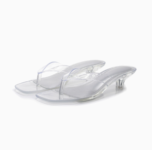 Nuevas Sandalias de Verano para <span class=keywords><strong>Mujer</strong></span>, Punta Cuadrada, Estilo Europeo Americano, Tacón de Copa, Sandalias de Gelatina con Cristales para Uso en Exteriores - Product Image 6