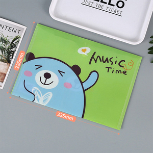 Nouvelle pochette à bouton-pression translucide, mignonne et kawaii, pour le rangement de documents, pochette personnalisée en PVC, étui à crayons - Product Image 6