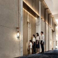 Luxuriöser Marmor-Edelstahl-Türgriff für Hotels, Glas- und Massivholztüren, Doppel-Eingangstür, Maßgefertigtes Langes Griffsatz-Set