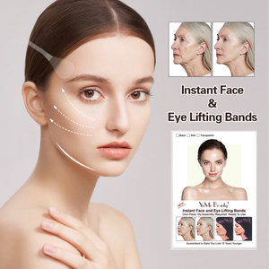 Ruban de lifting facial instantané pour femmes, respectueux de la peau, invisible, patchs <span class=keywords><strong>anti</strong></span>-<span class=keywords><strong>rides</strong></span> en forme de V pour le contour du cou, des yeux et de la mâchoire - Product Image 2