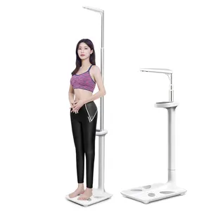 Весы Sarmt для взвешивания высоты и веса, ультразвуковые весы для взрослых 200 кг, цифровые весы для взвешивания высоты