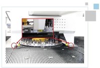 Nuova Macchina Punzonatrice CNC DARDONTECH ES300 per Lamiera, Capacità di Carico 150KG, 2000cpm, per Alluminio e Acciaio, Elettrica