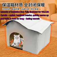 Universele Hondenopvang Aluminiumfolie Verwarming Huisdierenverblijf Waterdicht Katten Isolatiehuis