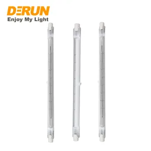 Manufacturer Wholesale 1000W 1500W Laminator Heating Element Halogen Infrared Quartz Heating Tube Light For Laminating