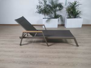 Foshan Darwin Silla de salón de aluminio ajustable junto a la piscina Playa Hoteles Playa Parque acuático Personalizar Tumbona Muebles de exterior - Product Image 3