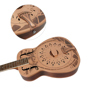 Aiersi Factory Steel <b>String</b> Vintage Red Rust Single Cone Resonator Guitar Blues Musical <b>Instrument</b> for Sale - Product Image 3