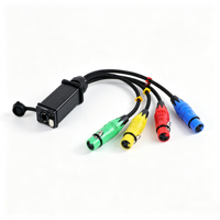 Boîtier audio multipaire 4 canaux XLR vers RJ45, prolongateur de signal audio mâle-femelle vers RJ45 pour performances en direct, DJ, scène, studio d'enregistrement