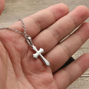 <b>Cross</b> Pendant Necklace Fashionable Gold Zinc Alloy Unisex Gift Jewelry - Product Image 3