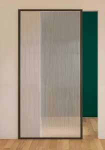 Puerta Corredera Moderna para Cocina, de Aluminio con Rotura de Puente Térmico, Insonorizada y con Doble Acristalamiento, para Cafetería o <span class=keywords><strong>Restaurante</strong></span> - Product Image 4