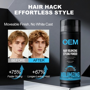 Poudre Coiffante Bio Végane Sans Rinçage 12g pour Hommes et Femmes – Fixation Longue Durée avec Volume Mat Intense – Marque Blanche – Vente en Gros - Product Image 2