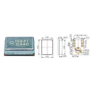 Microphone numérique MEMS omnidirectionnel acoustique à entrée CC avec tension 1,6-3,6 Vcc et fréquence 100-10000 Hz - Product Image 3