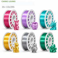 Filament d'imprimante 3D PLA Soie en gros 1,75 mm 1 kg, haute vitesse, sans effet de chaîne, lisse et brillant, logo personnalisé OEM, faible odeur