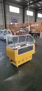 Exhibición de helados Congelador de gabinete de paletas de grado alimenticio a la venta Gabinete de mantenimiento fresco Pastel Comercial Escaparate de aperitivos Nevera - Product Image 3