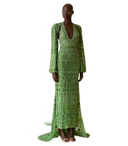 ชุดแต่งงานลูกไม้แขนยาวทรงเอ็มไพร์ประดับคริสตัลหรูหราสำหรับสาวพลัสไซส์  ชุดราตรีออกงานสุดหรู - Product Image 1