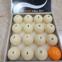 Jeu de boules de billard standard en résine personnalisable