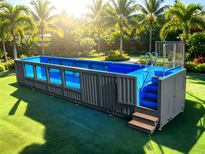 <span class=keywords><strong>Piscina</strong></span> Portátil Sobre el Suelo, <span class=keywords><strong>Piscina</strong></span> Prefabricada en Contenedor para Adultos y Niños - Product Image 6