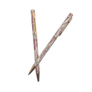 Bolígrafo de Metal de Aluminio Delgado de Lujo con Logotipo Personalizado, Diseño Floral, Marca China BV Premium - Product Image 3