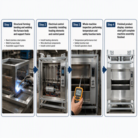 Neuer Fabrik-Lebensmitteltransportlift für Schulkantinen, Gastronomie und Hotels – Fenstermontierter Edelstahl-Automatiklift