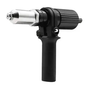 Pistola de tuercas de <span class=keywords><strong>remache</strong></span> eléctrica profesional, accesorios de extracción de núcleo, pistola de remachado inalámbrica, adaptador de taladro, herramientas de tuerca de inserción de remachadora - Product Image 4