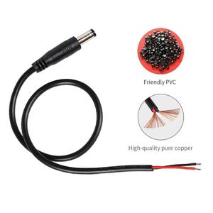 Connecteur mâle DC5525 5,5*2,5 mm, câble d'alimentation DC 12V 24V pour CCTV, 20 cm, 22AWG - Product Image 2