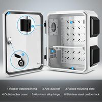 Caja de Conexiones Eléctrica para Exteriores ODM, Gabinete Impermeable con Ventilación para Equipos Electrónicos e Instrumentos con Ventilador de Refrigeración
