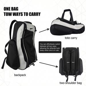 Zaino Personalizzabile Impermeabile in PU per Pickleball con Scomparto per Scarpe, Zaino per <span class=keywords><strong>Padel</strong></span>, Borsa per Racchette da Tennis e Squash - Product Image 6