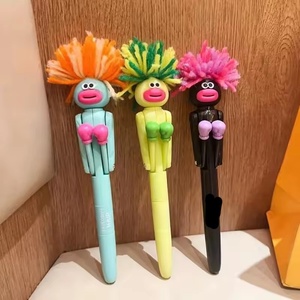 Bolígrafo divertido de dibujos animados con boca grande, diseño de boxeo mecánico peludo, suministros de oficina, alivio del estrés, regalo creativo, estilo Art <span class=keywords><strong>Deco</strong></span> - Product Image 5
