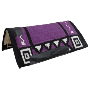Nouvelle tapisserie de selle de dressage et de saut en laine de Nouvelle-Zélande, durable, protectrice, en cuir de haute qualité, avec dessous en fourrure, pour l'équitation tout-terrain et le ranch. - Product Image 1