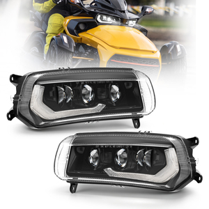 Phare projecteur LED DOT <span class=keywords><strong>pour</strong></span> <span class=keywords><strong>Can</strong></span>-<span class=keywords><strong>Am</strong></span> <span class=keywords><strong>Spyder</strong></span> F3/F3 Limited F3S F3-T 3 (2015-2024) avec feux de jour et clignotants - Product Image 1