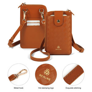 กระเป๋าหนังใส่โทรศัพท์มือถือแบบสั่งทำกระเป๋าสะพายไหล่ขนาดเล็กมีช่องเสียบการ์ดกระเป๋าใส่โทรศัพท์มือถือที่<span class=keywords><strong>ดี</strong></span><span class=keywords><strong>ที่สุด</strong></span>สำหรับผู้หญิง - Product Image 2