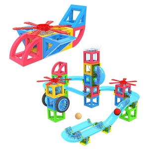 Nuovi giocattoli educativi di alta qualità colorati sicuri in marmo magnetico pista corsa <span class=keywords><strong>building</strong></span> block set gioco giocattolo per bambini - Product Image 1