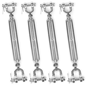 <span class=keywords><strong>ตัว</strong></span>ปรับแรงดึงแบบหมุนได้ (Turnbuckle) ผลิตจากเหล็กกล้าคาร์บอนชุบสังกะสีร้อน ยี่ห้อ Jaw & Jaw ของสหรัฐอเมริกา แบบเปิดขนาด <span class=keywords><strong>3</strong></span>/4" X 9" สำหรับงานรัดสินค้าอุตสาหกรรมหนัก - Product Image 1