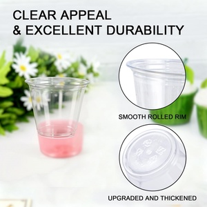 Gobelets à café jetables biodégradables en plastique PLA transparent, personnalisables, avec couvercle, pour emporter, 16 et 24 oz - Product Image 4