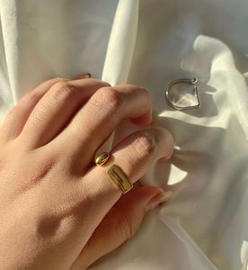 Dylam Personalized Gold Bold D Letter Open <b>Ring</b> Adjustable Women <b>Statement</b> <b>Rings</b> S925 Silver Party Womens Vintage <b>Ring</b> - Product Image 6