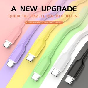 Câble USB <span class=keywords><strong>V8</strong></span> Micro USB Type-C en silicone souple à charge rapide pour Android et iPhone – Vente en gros - Product Image 6