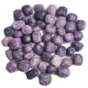 All'ingrosso naturale 2-4cm <span class=keywords><strong>Lepidolite</strong></span> caduto <span class=keywords><strong>pietra</strong></span> curativa ruzzolanti pietre di cristallo per la decorazione - Product Image 1