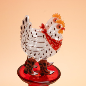 กิ๊บหนีบผมรูปไก่การ์ตูนน่ารัก ทำจาก PVC  กิ๊บหนีบผมรูปสัตว์  กิ๊บหนีบผมแฟชั่น  ขายส่งจากโรงงาน - Product Image 4