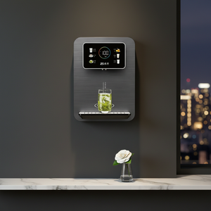 大型氷タンク一体型壁掛けウォーターディスペンサー、急速加熱パイプライン式電気家庭用温冷水浄水器 - Product Image 1