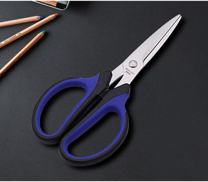 전문 재단사 가위 스테인레스 스틸 8 인치 부드러운 가장자리 왼손 바느질 자수 가위 인체 공학적 손잡이 DIY - Product Image 4