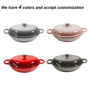 Ensemble d'ustensiles de cuisine <span class=keywords><strong>en</strong></span> <span class=keywords><strong>fonte</strong></span> antiadhésive écologique 1 pièce Casserole <span class=keywords><strong>en</strong></span> <span class=keywords><strong>fonte</strong></span> émaillée pour les aliments de mer pour la cuisine - Product Image 6