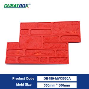 Stempel blok dinding beton batu alam, pencetak semen bata antik tekstur tikar Dinding - Product Image 2