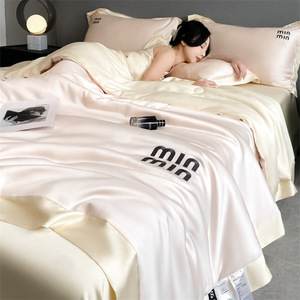 Washed Silk Bedding Set 60 Count Lyocell Fiber Cooling Summer <b>Sheet</b> Duvet Cover Pillowcase Set Home Use Solid Color - Product Image 1