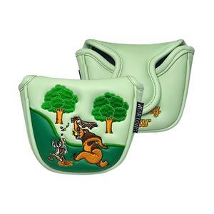 Funda Protectora Cuadrada para Putter de <span class=keywords><strong>Golf</strong></span> Scotty, Blanca, para Hierros y Wedges, Material de Felpa Tejida, Personalizable - Product Image 1