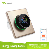 Termostato Inteligente Programable Becasmart BAC-7000 Blanco 24V para Sistema HVAC, Aire Acondicionado Digital para el Hogar, WiFi, PC+ABS, Personalizable OEM