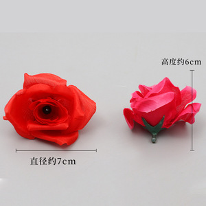 Têtes de fleurs artificielles en soie, haute simulation, pour décorations de mariage, matériaux DIY, réutilisables, décoration intérieure - Product Image 2