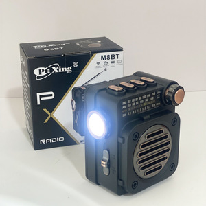 <span class=keywords><strong>Radio</strong></span> FM <span class=keywords><strong>Portatile</strong></span> Mini Ricevitore FM AM SW con Altoparlante Integrato Lettore Musicale Bluetooth 5.0 Wireless con Torcia LED - Product Image 1