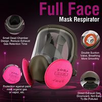 Masque respiratoire intégral Futureshield pour la survie, protection auditive contre les gaz chimiques nucléaires, les fumées d'amiante, la poussière de résine et les produits chimiques