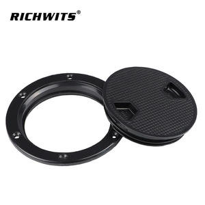 Couverture de trappe de pont ronde, couverture de travail d'inspection de yacht, plaque de trappe, quincaillerie marine, personnalisable - Product Image 2