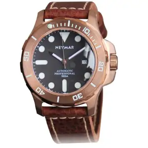 cusn8青铜手表潜水员自动顶级品牌手表高端质量500米耐水